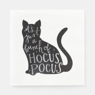 Spooky cat napkin