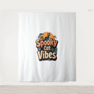 Spooky Cat Vibes Tapestry
