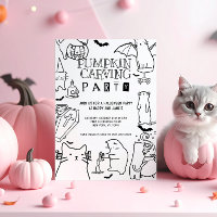 Spooky Cats themed Pumpkin Carving Party