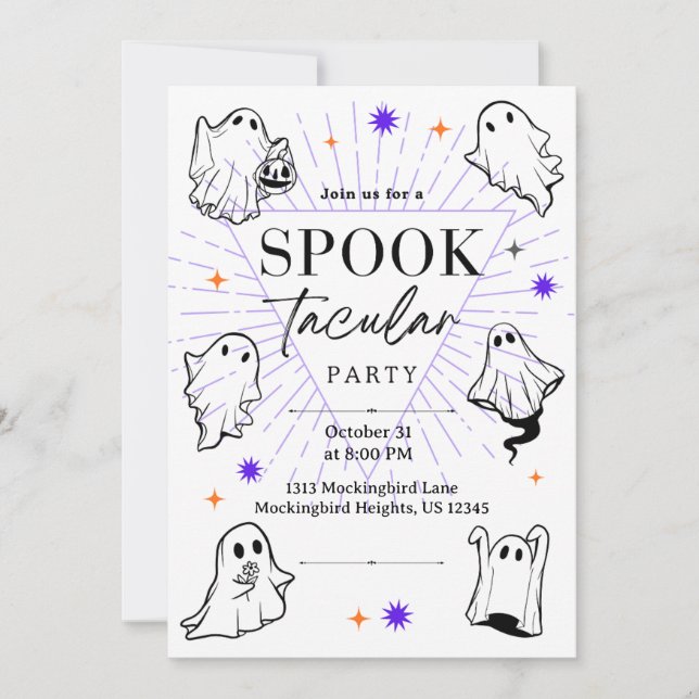 Spooky Celebration Invitation (Front)