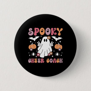 Spooky Cheer Coach Halloween Cheerleading Coach 2 Inch Round Button