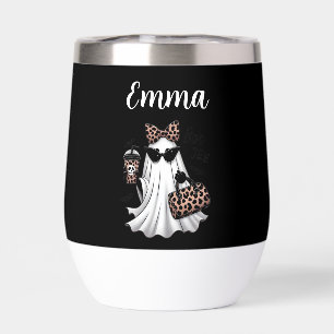 Spooky Chic Custom Name Leopard Holiday Halloween