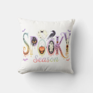 Spooky Chic Halloween Decor Throw Pillow