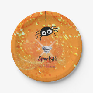 Spooky Chic Halloween Party Paper Plate