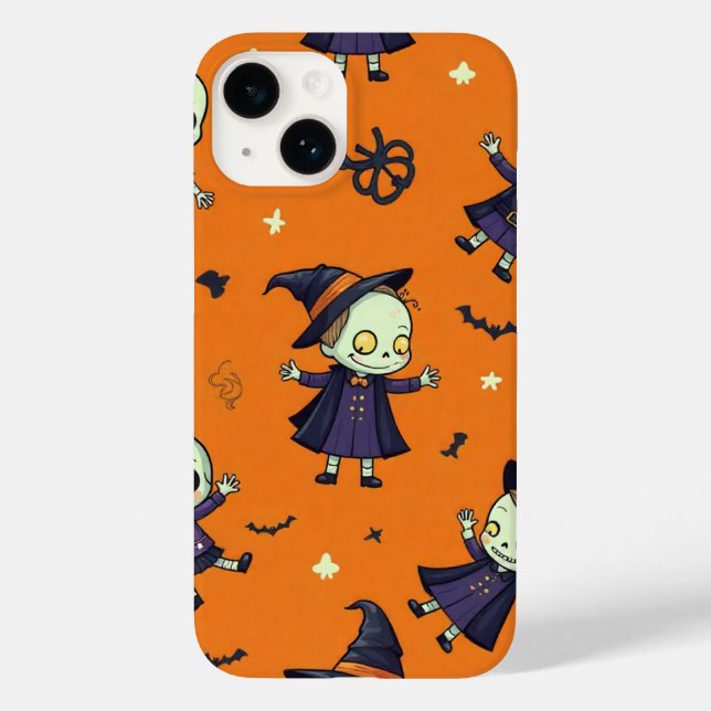 Spooky Chic Halloween Pillow - Frightfully Festive Case-Mate iPhone Case (Back)