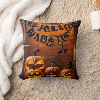 Spooky Chic Halloween Throw Pillows
