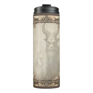 Spooky Christmas Krampus Thermal Tumbler