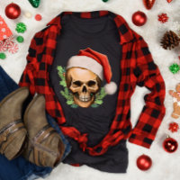 Spooky Christmas Santa Skull