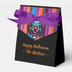 Spooky Clown Halloween Party Favor Box