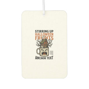 Spooky Coffee Halloween Haunted Mug Graphic Shirt_ Air Freshener