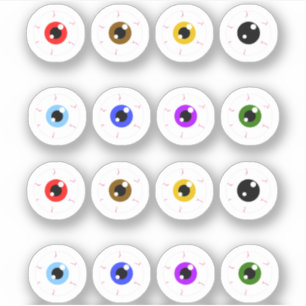 Spooky Colorful Eyeballs