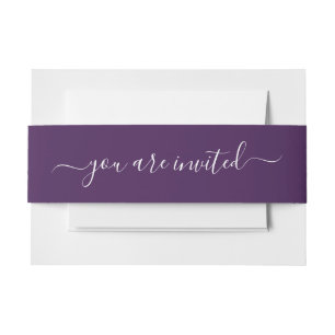 Spooky Colours - Deep Purple Invitation Belly Band
