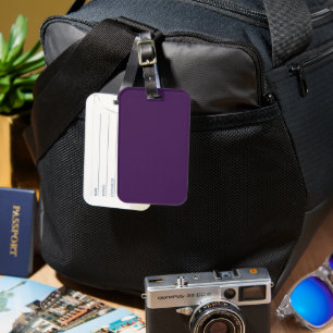 Spooky Colours - Deep Purple Luggage Tag