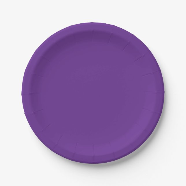 Spooky Colours - Purple Paper Plates (Front)