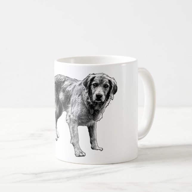 Spooky Comic Dog Mug (Front Right)