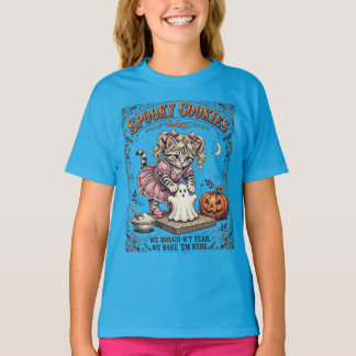 Spooky Cookies Glam Kitten Bakery Halloween PNG T-Shirt