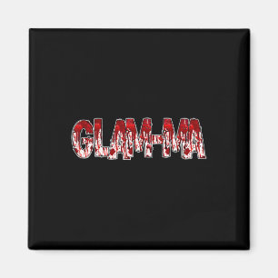 Spooky Creepy Grandma Glam-ma Halloween Costume Magnet