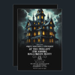 Spooky Creepy Scary Haunted House Halloween Party Invitation<br><div class="desc">Customize any way you want.</div>