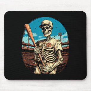 Spooky Creepy Sell Skeleton Halloween Men Boys Mouse Pad