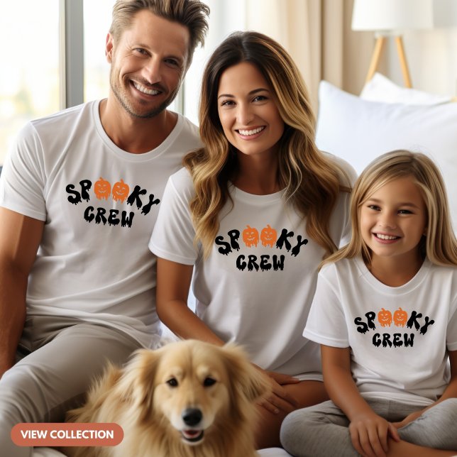 Spooky Crew Halloween Matching Family Men's T-Shirt (Creator Uploaded)