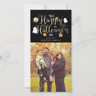 Spooky Critters Halloween Photo Card