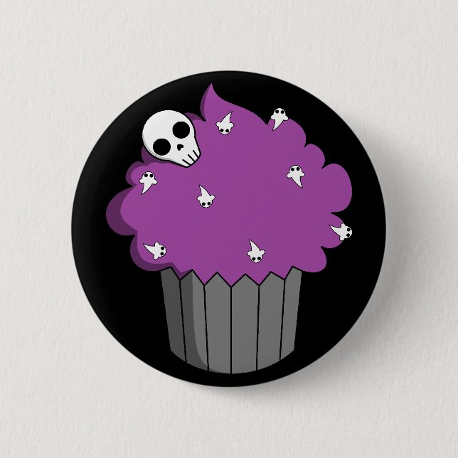 Spooky Cupcake 2 Inch Round Button (Front)