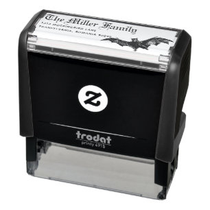 Spooky Custom Family Name Return Address Self-inking Stamp