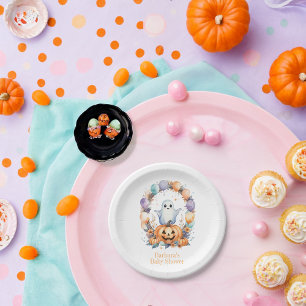 Spooky Cute Baby Shower  Paper Plate