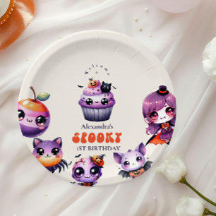 Spooky Cute First Birthday  Paper Plate