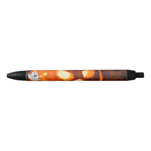 Spooky Cute Ghost Halloween Black Ink Pen