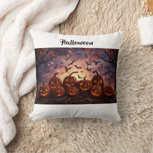 "Spooky Cute Ghost Halloween Throw Pillow" Pillow