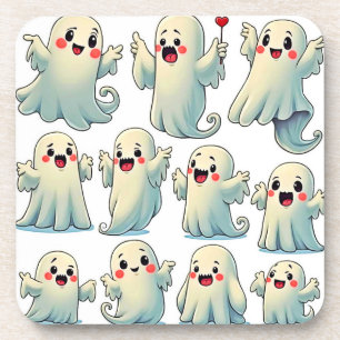 Spooky Cute Ghosts: Hauntingly Fun! Coaster