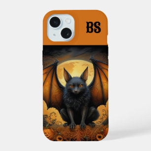 Spooky cute Halloween bat in Disguise iPhone 15 Case