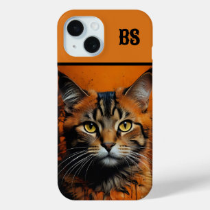 Spooky cute Halloween cat in Disguise iPhone 15 Case