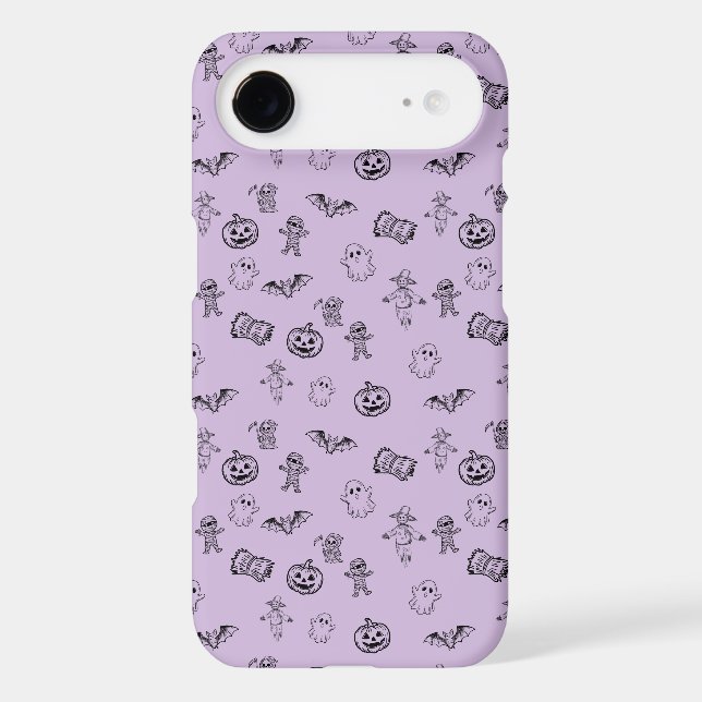 Spooky Cute Halloween Doodle Pattern (Back)