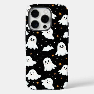 Spooky Cute Halloween Ghost Cloudy Star Sky iPhone 16 Pro Case