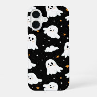 Spooky Cute Halloween Ghost Cloudy Star Sky