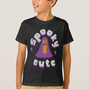 Spooky Cute Halloween Ghost Girls Men's Womens Tee