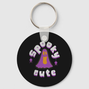 Spooky Cute Halloween Ghost Girls Men's Womens Tee Keychain