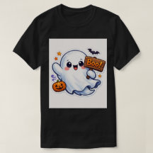Spooky-Cute Halloween Ghost Sticker