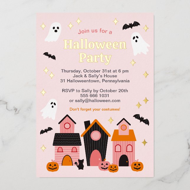 Spooky Cute Halloween Haunted Houses (Front)