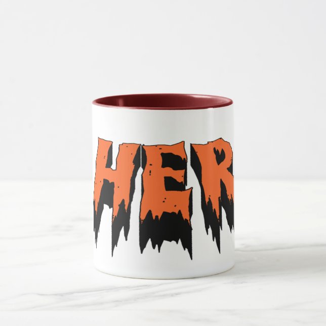 Spooky Cute Halloween Mug - Creep "Her" Design (Center)