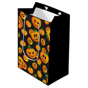 Spooky Cute Halloween Pumpkin Gift Bag