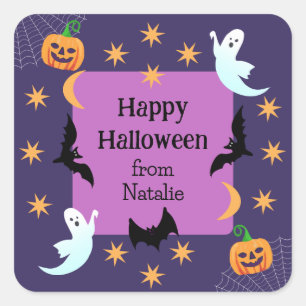 Spooky Cute Happy Halloween Colourful Sticker