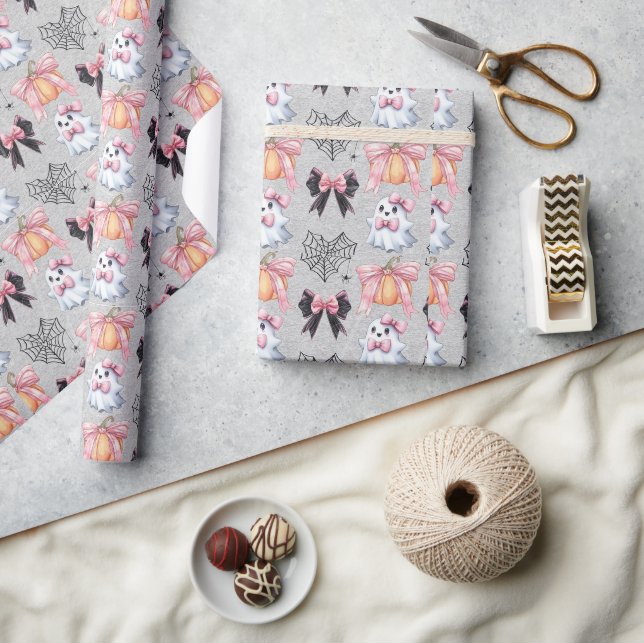 Spooky Cute Happy Halloween  Wrapping Paper (Crafts)
