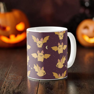 Spooky Cute Kawaii Bat Halloween Aesthetic Coffee Mug