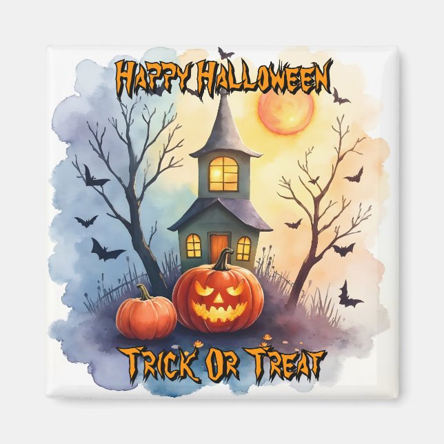 Spooky Cute Modern Halloween Collection Magnet (Front)