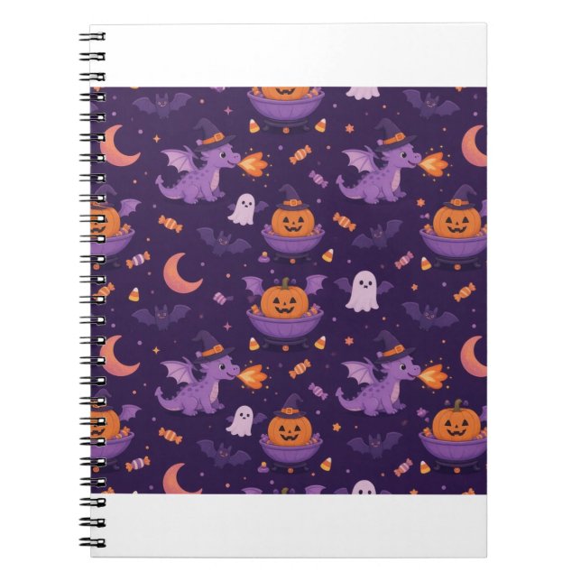 Spooky Cute Mythical Dragons Notebook (Front)