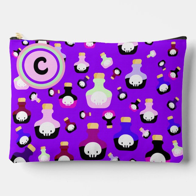 Spooky Cute Pick Your Poison Halloween  Accessory Pouch (Front)