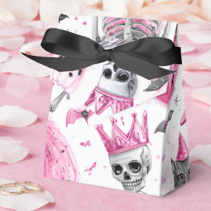 "Spooky Cute Pink Skeleton   Halloween Favour Box" Favor Box